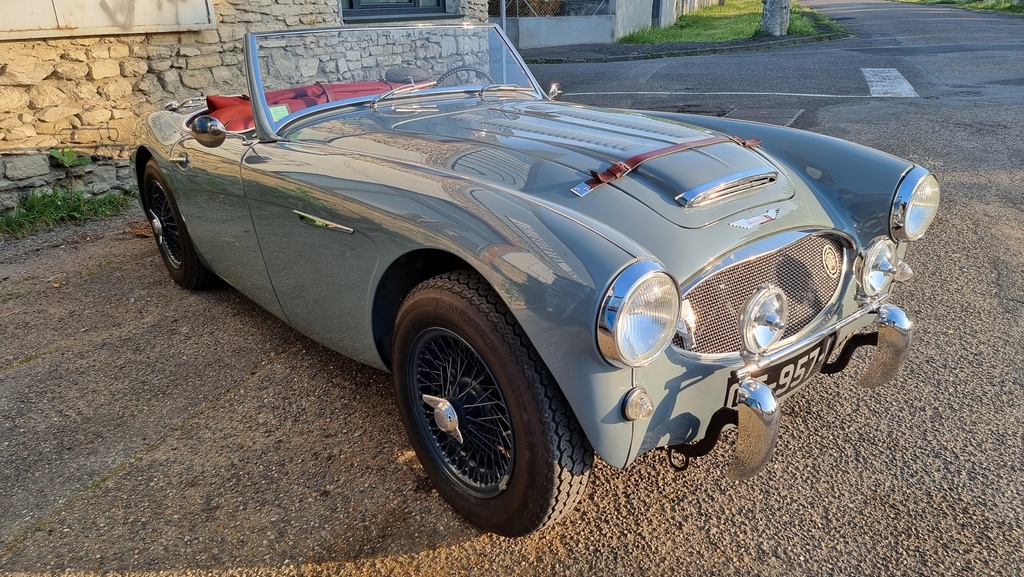 Vue arriere — Austin-Healey BN6 1959 gris Boche Heritage Concours — Boche Automobiles